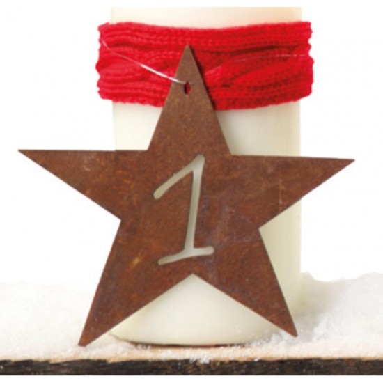 Gartendeko Rost Adventssterne 1 bis 4 zum Hängen - Durchmesser 13 cm 
Durchmesser ca. 13 cm
