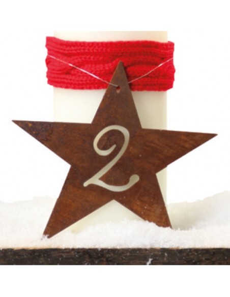 Gartendeko Rost Adventssterne 1 bis 4 zum Hängen - Durchmesser 13 cm 
Durchmesser ca. 13 cm
