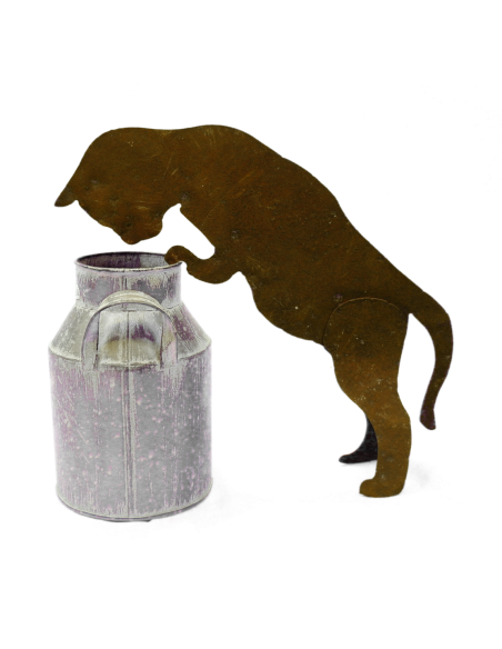 Deko Katzen und Mäuse Mini Deko Katze zum Einhängen in Topf, Gießkanne etc. - 26 cm - Gr. 1 
Diese kleine Deko Katze ist ein ne