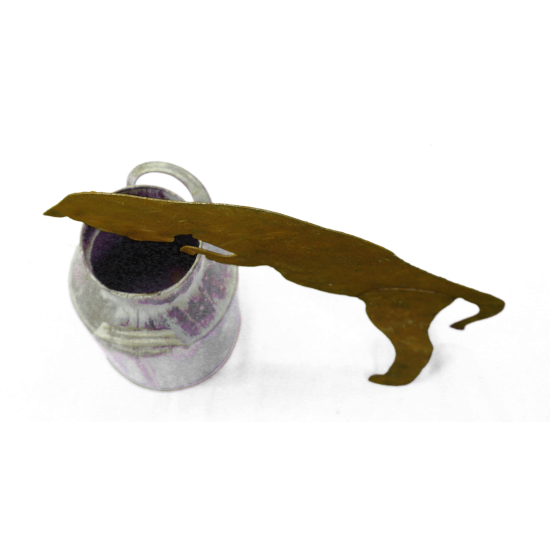 Deko Katzen und Mäuse Mini Deko Katze zum Einhängen in Topf, Gießkanne etc. - 26 cm - Gr. 1 
Diese kleine Deko Katze ist ein ne