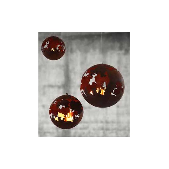 30 cm Kugeln Risskugel zum Aufhängen KG d 30cm 

Moderne Risskugel aus stabilem Metall - wird aus 2 Kugelhälften zusammengschw