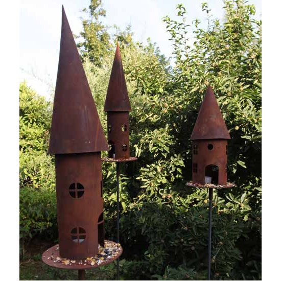 Vogelhäuser Vogelhaus - 2 - Höhe 53cm - Vogelfutterhaus mit Windlicht Funktion Deko-Vogelhaus rund schmal
Höhe 53 cm
Platte 20