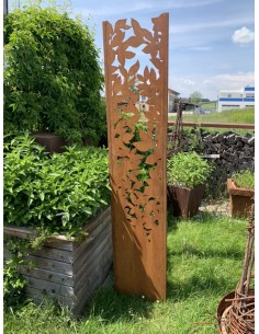 Start Deko Stele Komorebi mit Blattauschnitten - Höhe 200 cm  2