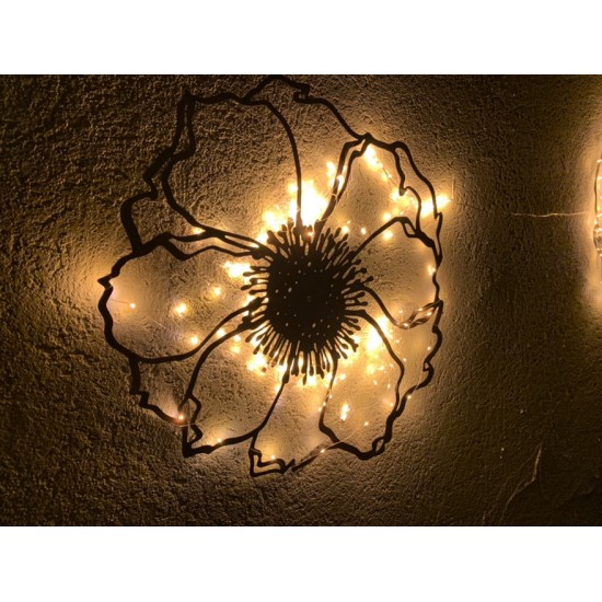 Wiesenblumen Edelrost Anemone 2, groß, zum Aufhängen - 60 x 63 cm flach Blume "Anemone2" zum Aufhängen
Größe 60 x 63 cm