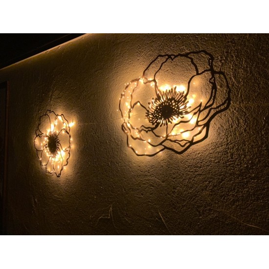 Wiesenblumen Edelrost Anemone 2, groß, zum Aufhängen - 60 x 63 cm flach Blume "Anemone2" zum Aufhängen
Größe 60 x 63 cm