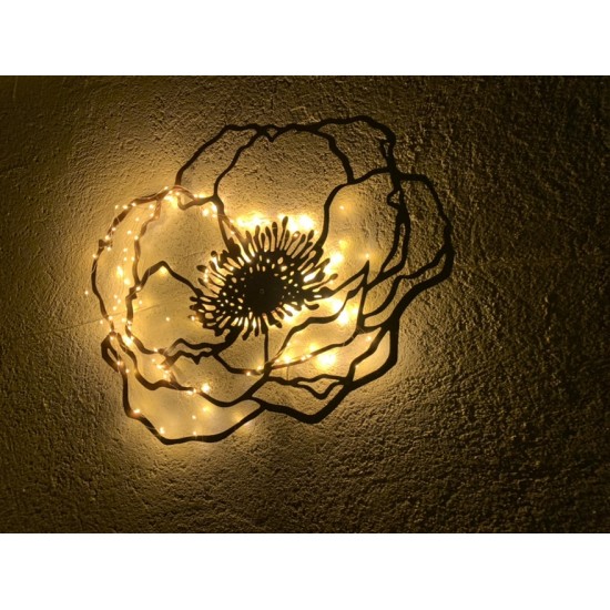 Wiesenblumen Edelrost Anemone 2, groß, zum Aufhängen - 60 x 63 cm flach Blume "Anemone2" zum Aufhängen
Größe 60 x 63 cm