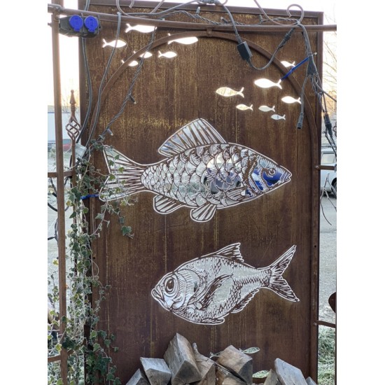 Sichtschutzwände und Paravents Maritime Sichtschutzwand Höhe 200 cm Breite  100 cm 








Unsere Paravents aus rostig