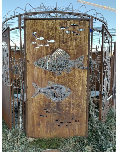 Sichtschutzwände und Paravents Maritime Sichtschutzwand Höhe 200 cm Breite  100 cm 








Unsere Paravents aus rostig