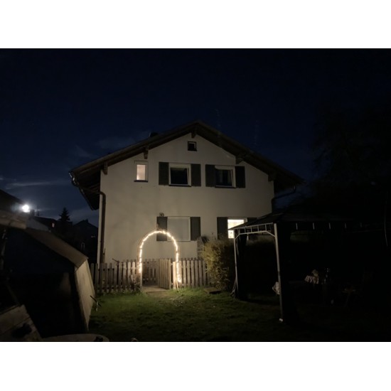 Rosenbogen Metall Rosenbogen mit Spitze - Höhe 240 cm - Schlosserqualität Metall mit Rostpatina robuster und stabiler Metall Ros