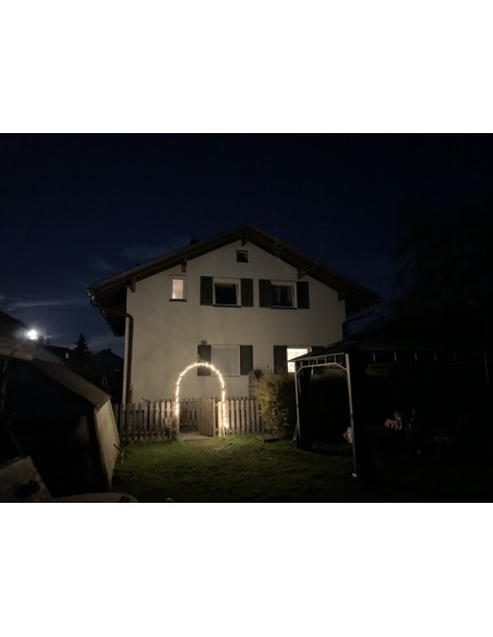 Rosenbogen Metall Rosenbogen mit Spitze - Höhe 240 cm - Schlosserqualität Metall mit Rostpatina robuster und stabiler Metall Ros