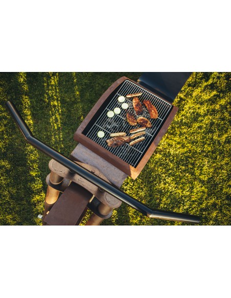 Grillstellen + große Gartengrills Aschewanne + Grillrost für Grillstelle - Motorrad - Grillzubehöre Grillrost :
Breite 50 cm
T