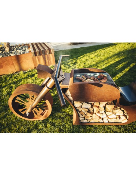 Grillstellen + große Gartengrills Grill - Motorrad - Länge 260 cm - Biker Grillstelle - Exklusiver Grill für echte Rocker und Ha Grillstellen + große Gartengrills Grill - Motorrad - Länge 260 cm - Biker Grillstelle - Exklusiver Grill für echte Rocker und Ha