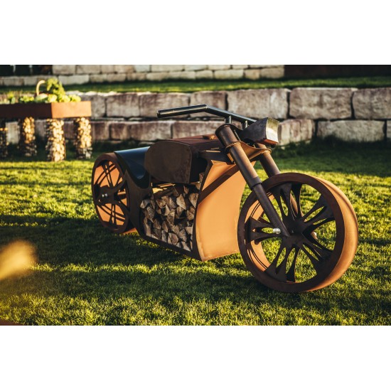 Grillstellen + große Gartengrills Grill - Motorrad - Länge 260 cm - Biker Grillstelle - Exklusiver Grill für echte Rocker und Ha