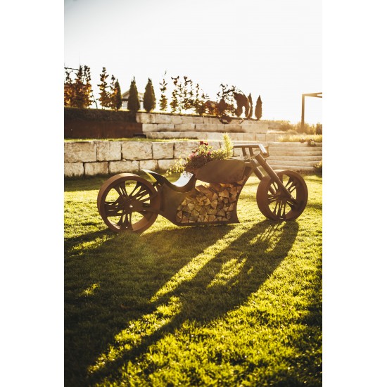 Grillstellen + große Gartengrills Grill - Motorrad - Länge 260 cm - Biker Grillstelle - Exklusiver Grill für echte Rocker und Ha