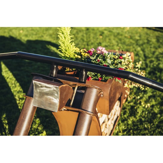 Grillstellen + große Gartengrills Grill - Motorrad - Länge 260 cm - Biker Grillstelle - Exklusiver Grill für echte Rocker und Ha