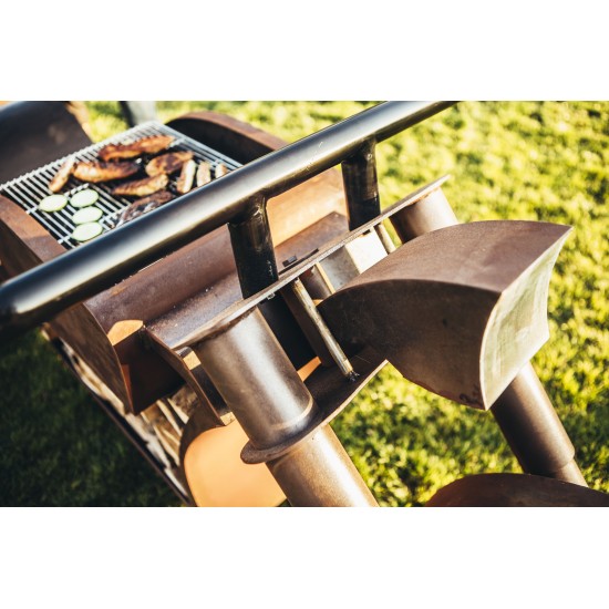Grillstellen + große Gartengrills Grill - Motorrad - Länge 260 cm - Biker Grillstelle - Exklusiver Grill für echte Rocker und Ha