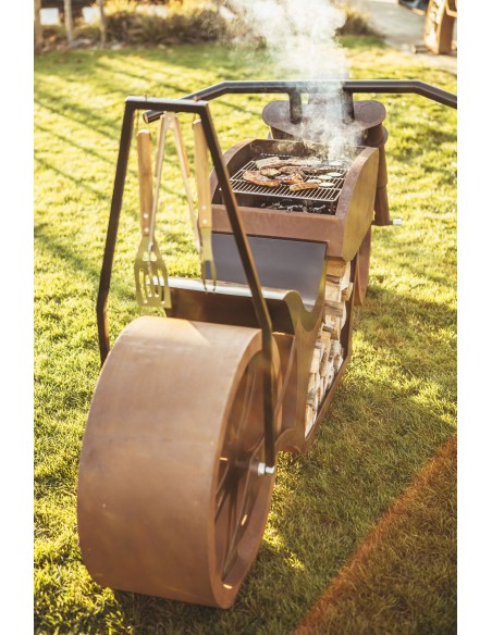 Grillstellen + große Gartengrills Grill - Motorrad - Länge 260 cm - Biker Grillstelle - Exklusiver Grill für echte Rocker und Ha Grillstellen + große Gartengrills Grill - Motorrad - Länge 260 cm - Biker Grillstelle - Exklusiver Grill für echte Rocker und Ha