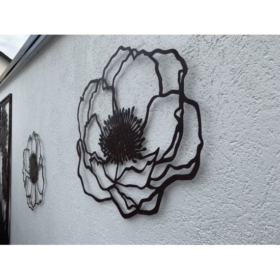 Wiesenblumen Edelrost Anemone 2, groß, zum Aufhängen - 60 x 63 cm flach Blume "Anemone2" zum Aufhängen
Größe 60 x 63 cm