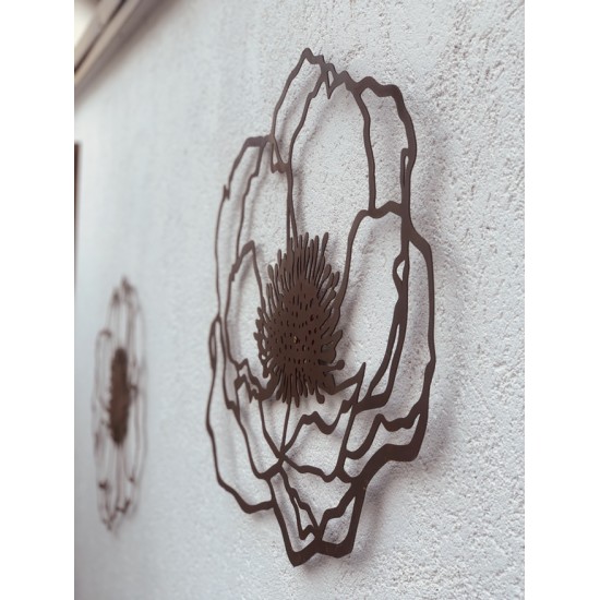 Wiesenblumen Edelrost Anemone 2, groß, zum Aufhängen - 60 x 63 cm flach Blume "Anemone2" zum Aufhängen
Größe 60 x 63 cm