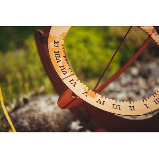 Sonnenuhren Edelrost Sonnenuhr mit aktueller Ortszeit - 57 cm hoch - dekorative Rostfigur für den Garten Voll funktionstüchtig u