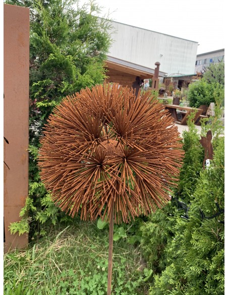 Blumen und Bäume Charmante Blume als Gartenstecker - 140 cm hoch Blütenhalbkugel mit sprießenden Metallstäben als Blüte.

Gesa