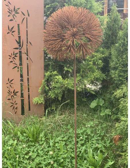 Blumen und Bäume Charmante Blume als Gartenstecker - 140 cm hoch Blütenhalbkugel mit sprießenden Metallstäben als Blüte.

Gesa