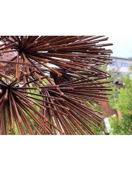 Blumen und Bäume Charmante Blume als Gartenstecker - 140 cm hoch Blütenhalbkugel mit sprießenden Metallstäben als Blüte.

Gesa