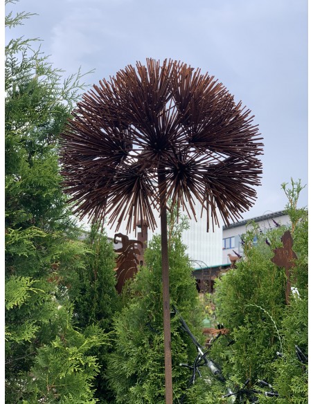 Blumen und Bäume Charmante Blume als Gartenstecker - 140 cm hoch Blütenhalbkugel mit sprießenden Metallstäben als Blüte.

Gesa