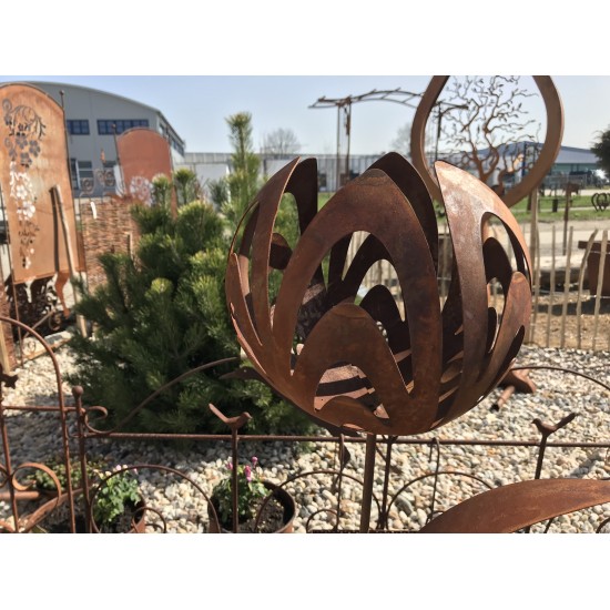 Gartenstecker Gartenstecker Kugelblume - Ø 22 cm - Gesamthöhe 130 cm Edelrost Gartenstecker Kugelblume

Durchmesser Kugelblüte