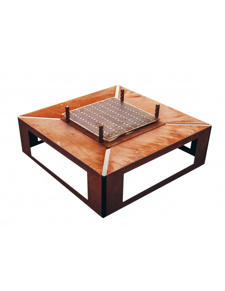 Grillstellen + große Gartengrills Grillstelle XXL Set mit Grill und Bänken 4 x 4 Meter Modell - Friendship Für romantische Grill