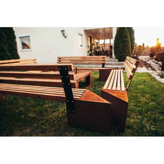 Grillstellen + große Gartengrills Grillstelle XXL Set mit Grill und Bänken 4 x 4 Meter Modell - Friendship Für romantische Grill