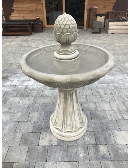 Brunnen und Wasserspiele Brunnen C mit Pinienzapfen Brunnen
mit Ornament und Pinienzapfen
inkl. Pumpe