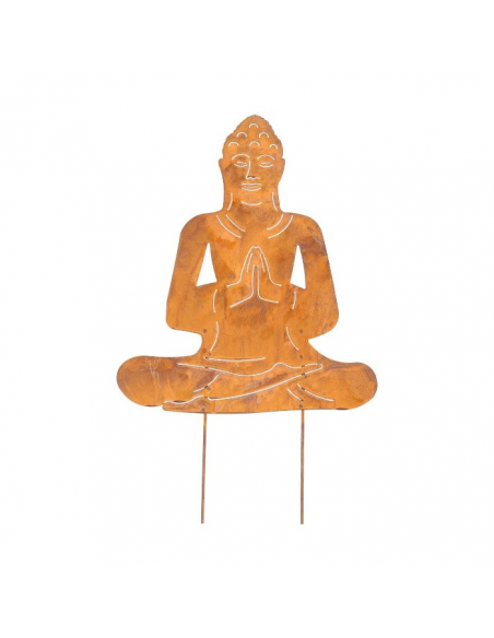 Metall Buddha, zum Stecken, H100cm, B60cm, rost