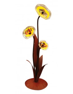 Start Blumenkörper - Alexandra - für Blütenteller - Höhe 125 cm Blumenkörper - Alexandra aus Edelrost für 3 Blütenteller
Der Bl