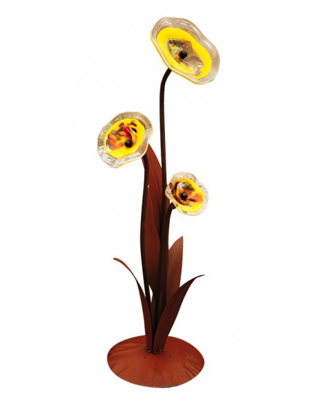 Start Blumenkörper - Alexandra - für Blütenteller - Höhe 125 cm Blumenkörper - Alexandra aus Edelrost für 3 Blütenteller
Der Bl