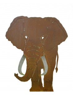 Elefant Deko Gartenfigur Elefant 150 cm hoch - 120 cm breit - nur mit Rohrverbindung hinten 
Höhe 150 cm
Breite 120 cm
die