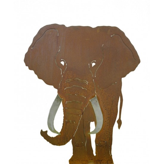 Elefant Deko Gartenfigur Elefant 150 cm hoch - 120 cm breit - nur mit Rohrverbindung hinten 

Höhe 150 cm
Breite 120 cm
die 