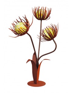 Metall Blume - Löwenzahn - Höhe 110 cm - ohne Glaskugeln