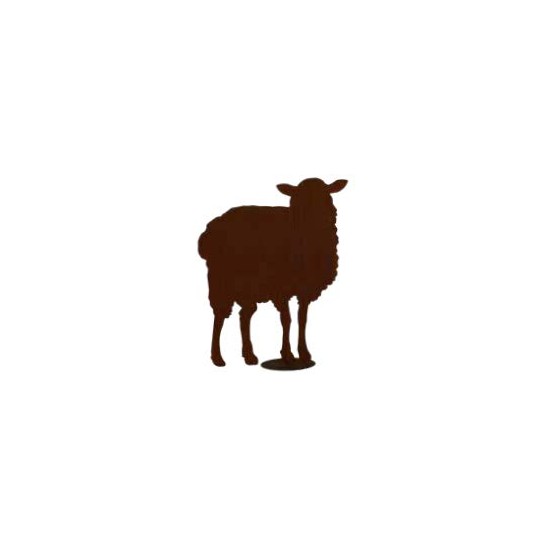 Schafe +Ziegen Stehendes Schaf  für Stab zum Stecken - Höhe 90 cm 
Höhe 90 cm
Breite 74 cm
Rückseitig mit Rohr für flexible B