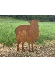 Schafe +Ziegen Stehendes Schaf  für Stab zum Stecken - Höhe 90 cm 
Höhe 90 cm
Breite 74 cm
Rückseitig mit Rohr für flexible B 2