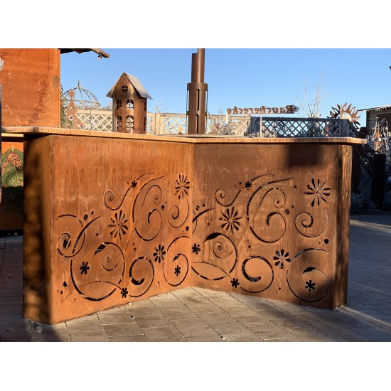 Sichtschutzwände und Paravents Raumteiler Fiori 120cm breit mit Zwischenboden zum bepflanzen 
Länge 120 cm
Höhe 100 cm
Tiefe 