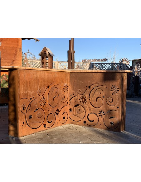 Sichtschutzwände und Paravents Raumteiler Fiori 120cm breit mit Zwischenboden zum bepflanzen 
Länge 120 cm
Höhe 100 cm
Tiefe 