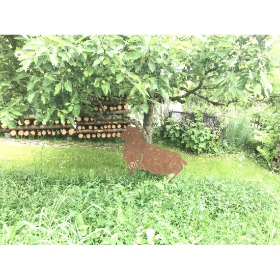 Schafe +Ziegen Deko Schaf groß 56 x 70 cm Gartenfigur für den Bauerngarten Rost Schaf gro&szlig; 56 x 70 cm auf Platte
 

H&o