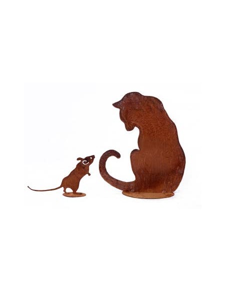 Edelrost Mäuse Edelrost Maus auf Platte 14 cm 
Süße neugierige Maus auf Platte


Höhe: 14 cm
Länge: 24 cm
