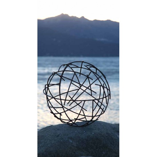 CIM Gartenstecker Mirror 3K Edelstahl Spange XL Höhe:149cm Kugeln Garten Deko 