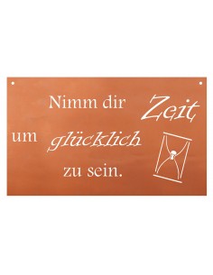 Nimm dir Zeit um glücklich zu sein - Spruch