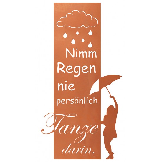 Nimm Regen nie persönlich tanze darin - Lustiger Spruch