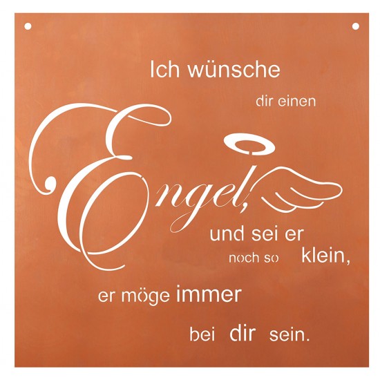 Ich wünsche dir einen Engel und sei er noch so klein, er möge immer bei dir sein - Spruch