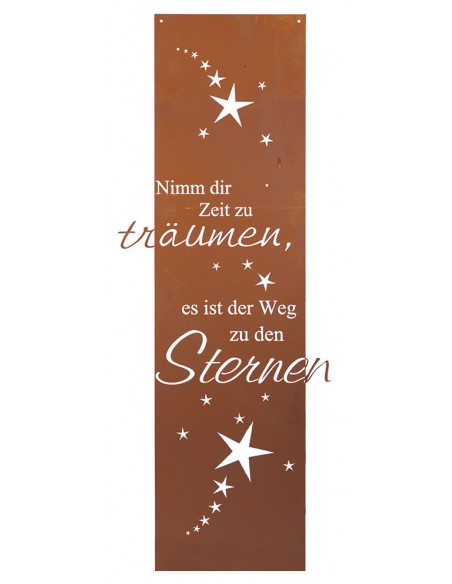 Nimm dir Zeit zu träumen, es ist der Weg zu den Sternen - Spruch