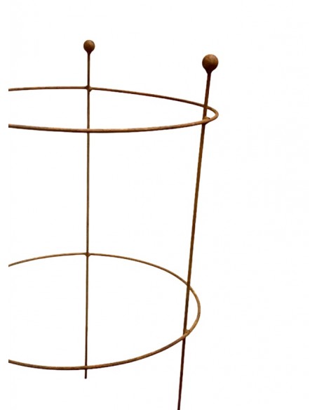 Staudenhalter Metall Staudenhalter - Sonnblick - mit 4 Kugeln 80 cm hoch Die Staudenhalter haben unterschiedliche Durchmesser:
